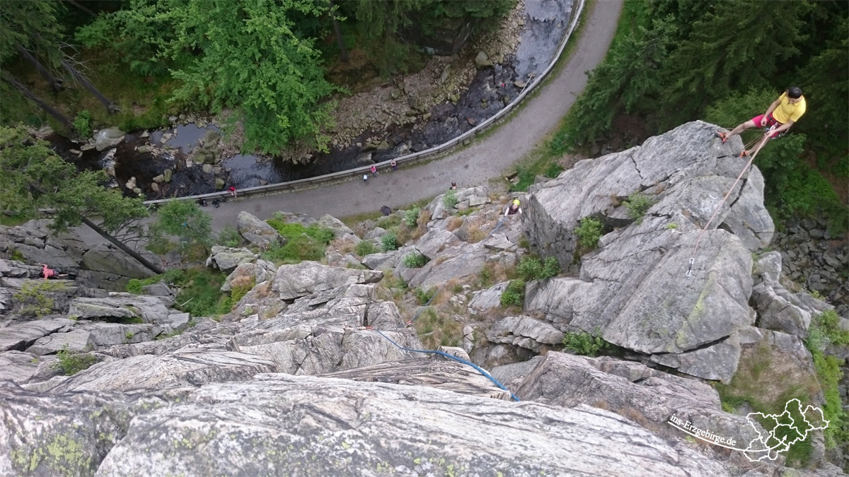 Klettern im Schwarzwassertal