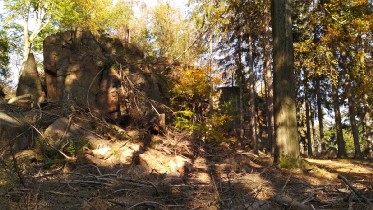 Felsblöcke in der Hartmanndorfer Schweiz