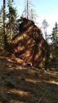 Felsblock in der Hartmannsdorfer Schweiz
