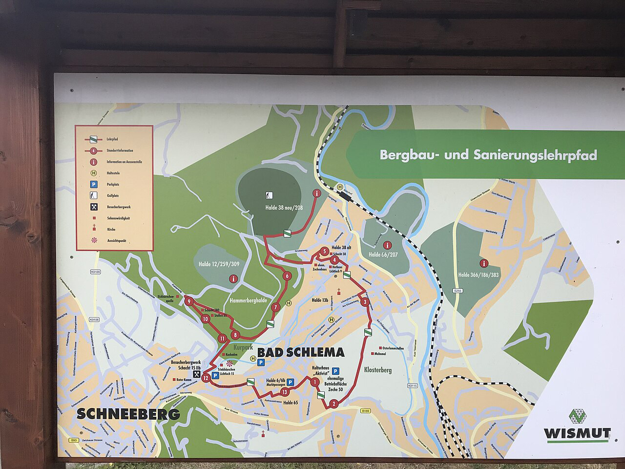 Bergbau- und Sanierungslehrpfad Bad Schlema